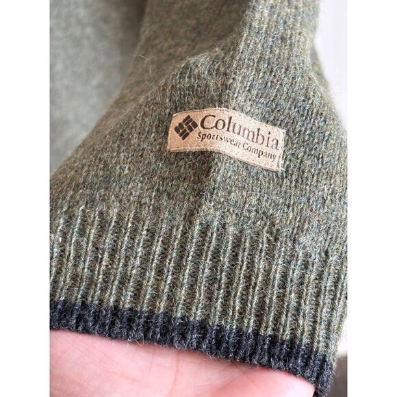 Columbia Men’s Wool Mockneck 1/4 Zip Elastic Cuffed Pullover Sweater Gray Sz XL - Picture 5 of 11